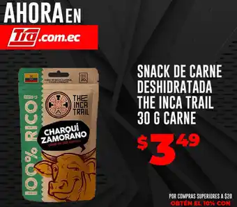 Tia Snack de Carne Deshidratada The Inca Trail 30g Carne oferta