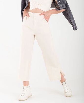 NAF NAF Pantalón de tiro alto con cortes en bota oferta