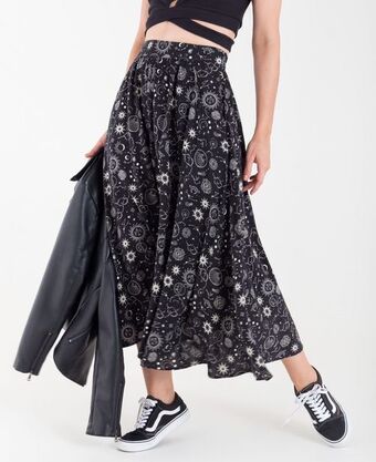 NAF NAF Falda larga con estampado oferta