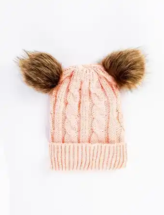 Moda RM Gorro pompones rosado oferta