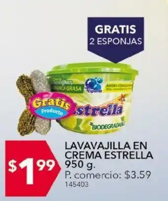 Tia Lavavajillas en crema estrella 950g oferta
