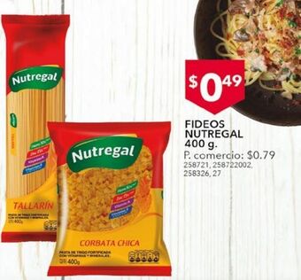 Tia Fideos nutregal 400g oferta