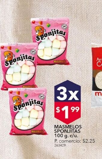 Tia Masmelos sponjitas 100g oferta