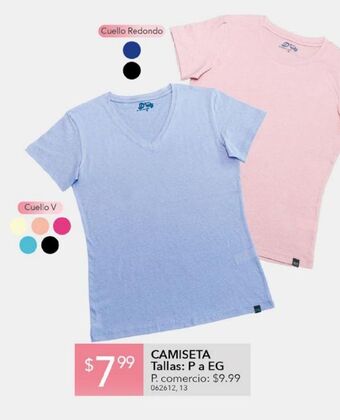 Tia Camiseta tallas p a eg oferta