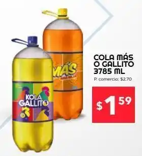Tia Cola más o gallito 3785ml oferta