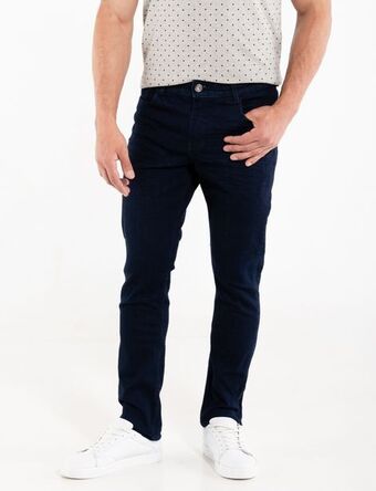 Moda RM Jean skinny llano azul oscuro oferta