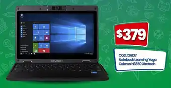 Notebook Learning Yoga Celeron N3350 Xtratech
