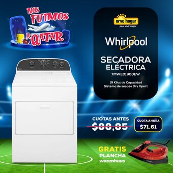 Orve Hogar Whirlpool - Secadora Electrica oferta