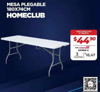 Tia Homeclub mesa plegable 180x74cm oferta