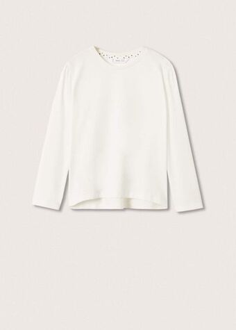 Mango Camiseta algodón manga larga oferta