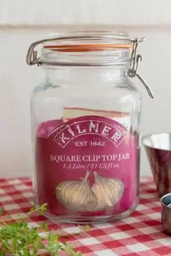 De Prati Canister cuadrado de vidrio kilner 1.5 litros oferta