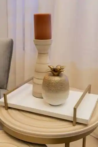 De Prati Bandeja decorativa dorada tahua oferta