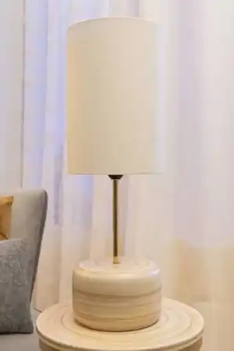 De Prati Lámpara dorada de cerámica para mesa tahua oferta