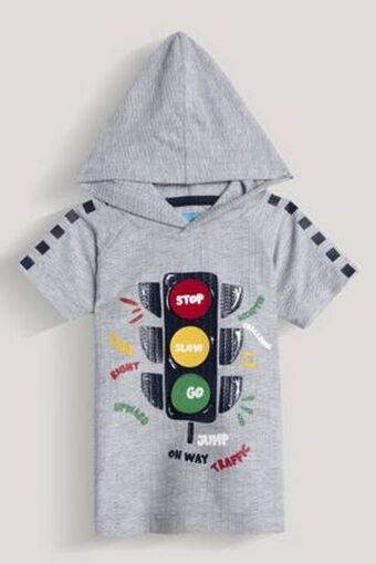De Prati Camiseta estampada con capucha baby kiddo oferta