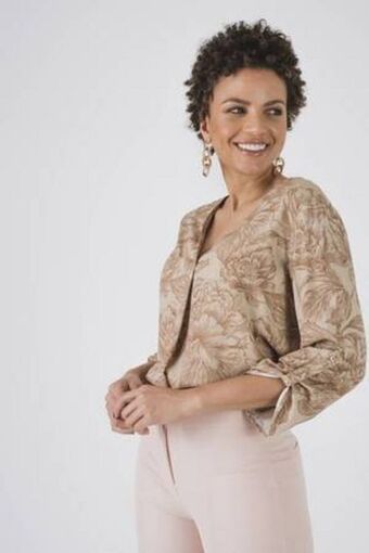 De Prati Blusa estampada expressions oferta