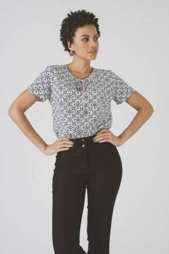 De Prati Blusa estampada expressions oferta