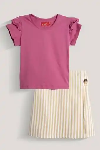 De Prati Camiseta con vuelos + faldas a rayas little kiddo oferta