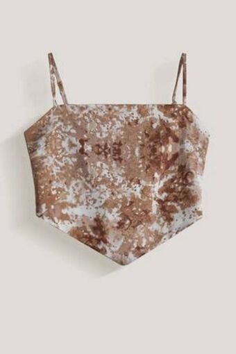 De Prati Blusa de tiras estampada h&o oferta