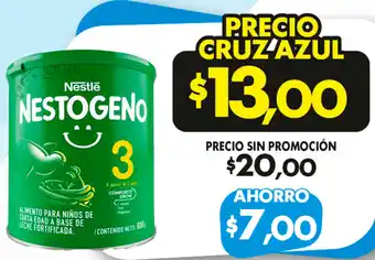 Farmacias Cruz Azul Nestlé Nestogeno oferta