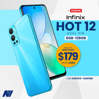 Novicompu Infinix Hot 12 Dual Sim 6GB - 128GB oferta