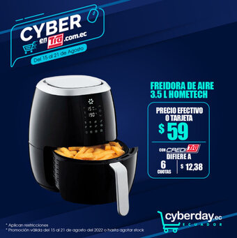 Tia Freidora de aire 3.5L Hometech oferta