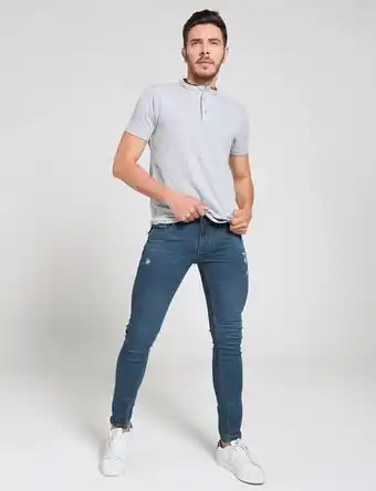 Moda RM Jean skinny llano tiro medio oferta