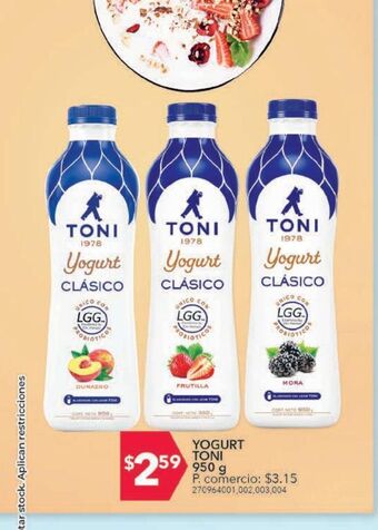 Tia Yogurt toni 950g oferta