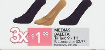 Tia Medias baleta talla 9-11 oferta