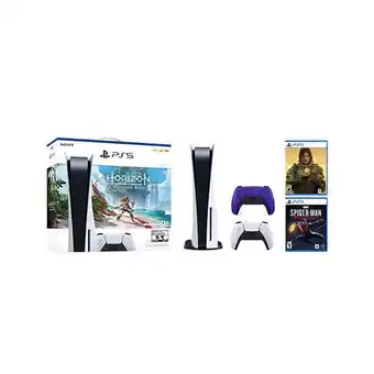 Sony Kit: ps5 standard (inc juego horizon forbidden) + juego spiderman miles morales + juego death stranding + control inalámbrico oferta