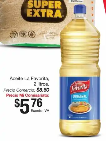 Mi Comisariato Aceite La Favorita 2 litros oferta