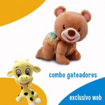 Bebemundo Combo osito gateo - peluche jirafa oferta