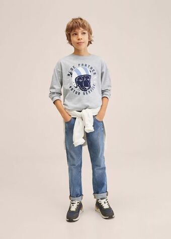 Mango Camiseta manga larga estampada oferta