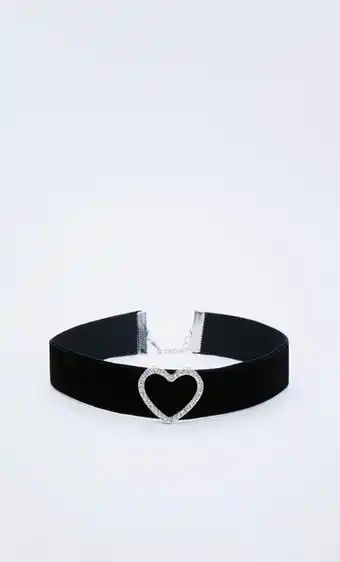 Choker terciopelo corazón