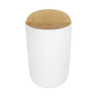 Pycca Basurero bamboo blanco oferta