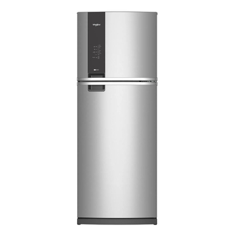 Refrigeradora top mount whirlpool acero inoxidable 411lt