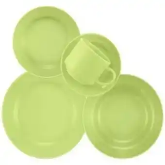 Marcimex Oxford - vajilla 20 piezas donna| verde oferta