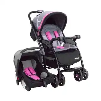 Pycca Coche con portabebé ebaby braviar rosado oferta