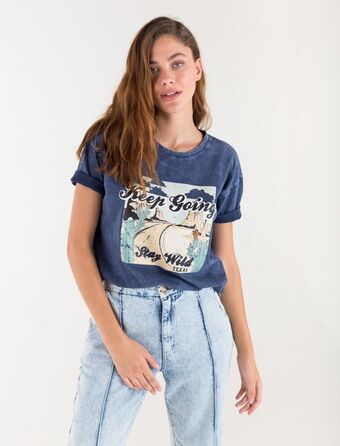 NAF NAF Camiseta estilo desgastado oferta