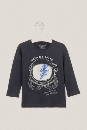 Camiseta de algodón estampada losan