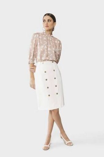 De Prati Falda straight con botones expressions oferta