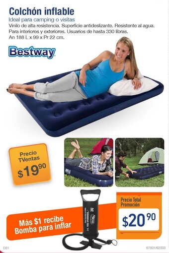 TVentas Bestway Colchón Inflable oferta