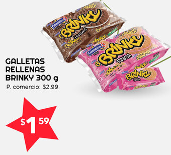 Tia Galletas Rellenas Brinky 300g oferta