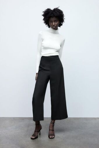 ZARA Pantalón culotte oferta