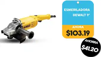 Coral Hipermercados Esmeriladora Dewalt 9" oferta