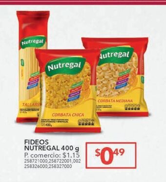 Tia Fideos nutregal 400g oferta