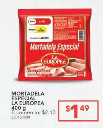 Tia Mortadela especial la europea 400g oferta