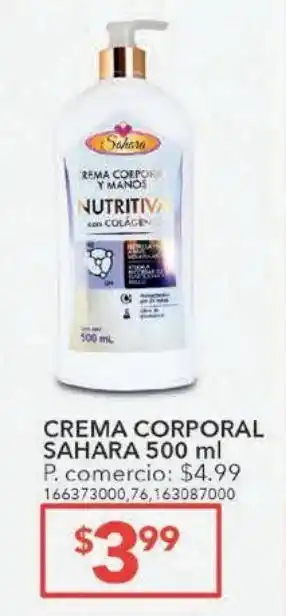 Tia Crema corporal sahara 500ml oferta