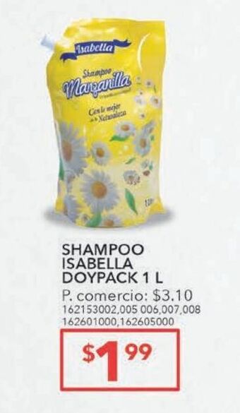 Tia Shampoo isabella doypack 1l oferta