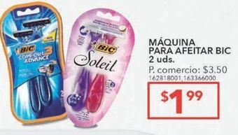 Tia Máquina de afeitar bic 2 uds oferta