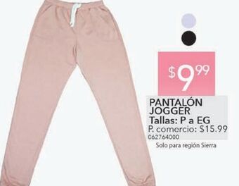 Tia Pantalón jogger tallas p a eg oferta
